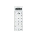 ドリテック dretec 電卓付バイブタイマー ホワイト CL-124WT(3)