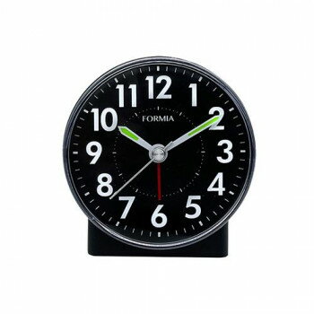 保土ヶ谷電子販売 目覚まし時計 連続秒針 HT-A043W-BK