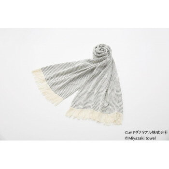 みやざきタオル 今治ショール シマシマ 180cm×70cm No.5 ブルー みやざきタオル 今治ショール シマシマ 180cm×70cm No.5 ブルー