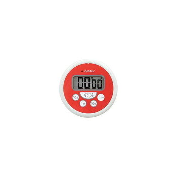 ドリテック dretec 洗えるタイマー レッド T-533RDHA