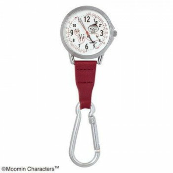 ムーミン カラビナ付きウォッチ リトルミイ ワインレッド ST-PMM0006
