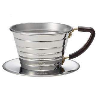 ウェーブドリッパー 珈琲器具 ハンドドリップステンレス製 Kalita　カリタ　ウェーブドリッパー　155S　04151 清潔感のあるウェーブ模様が楽しいステンレス製ドリッパーです。 【 Kalita ウェーブシリーズ 】 ニューコンセプト...