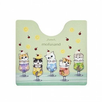 mofusand モフサンド 拭けるPVCトイレマット クリームソーダにゃん　ヨコズナクリエーション
