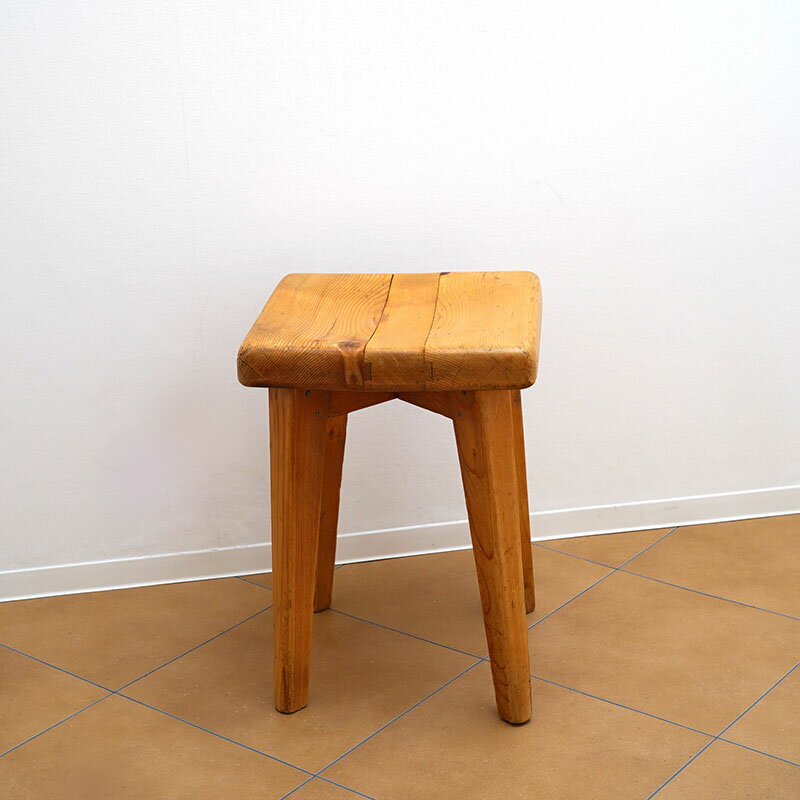 【中古】Meribel Stool 2 / Charlotte Perriand Christian Durupt / 1950s / France インテリア スツール シャルロット ペリアン クリスチャン デュラプト フランス メリベル レザルク ヴィンテージ