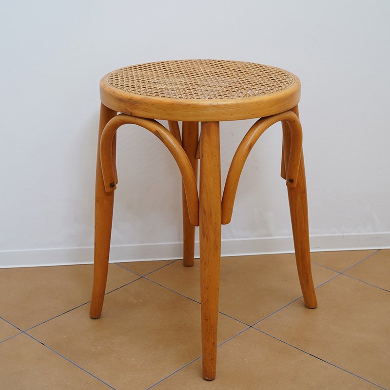 yÁzTHONET / Bent Wood Round Stool / Austria / 1960g[lbg EhXc[ Be[W