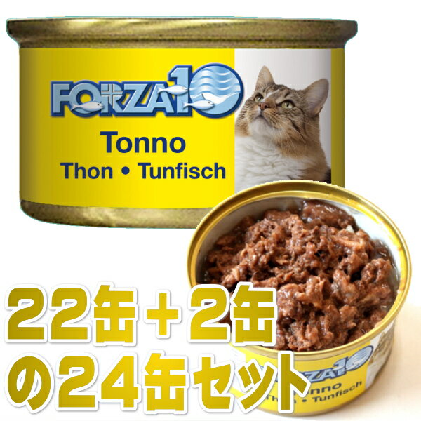 最短賞味2026.10・フォルツァ10 猫 メンテナンス マグロ＆ライス 85g×24缶 成猫用 シニア猫対応ウェット 一般食 FORZA10正規品fo05685s24