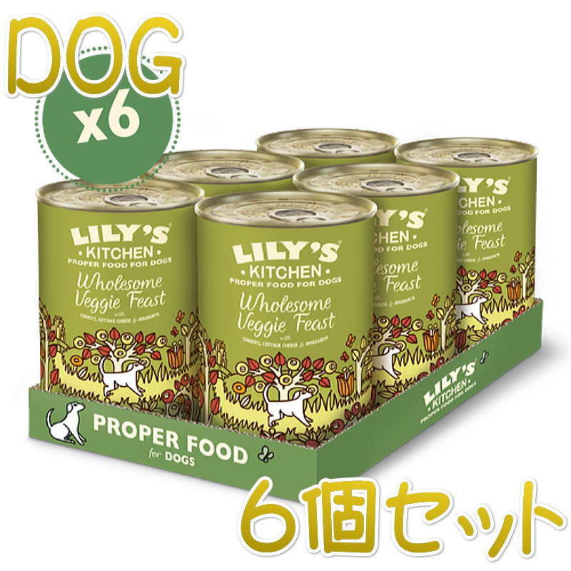 最短賞味2024.9・リリーズキッチン 犬 健康的な野菜のご馳走・ドッグ 375g×6個 lid036cs（個別日本語ラベルなし）