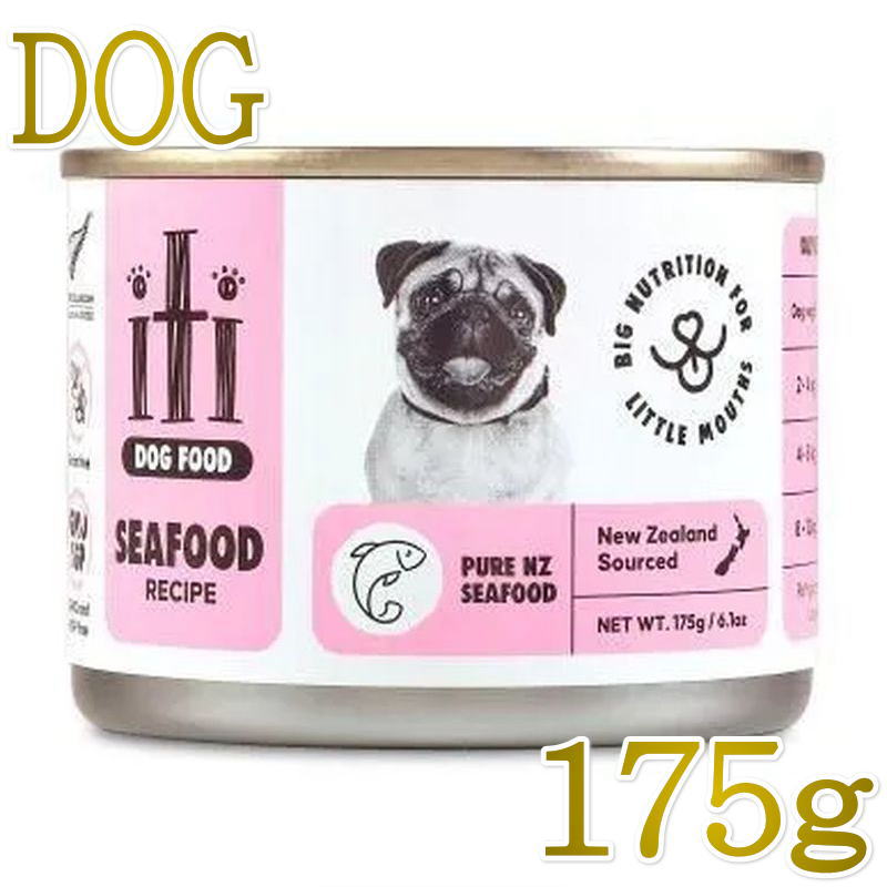 NEW 最短賞味2029.2・iti イティ ドッグ缶 シーフード 175g全年齢犬用総合栄養食 正規品it52221