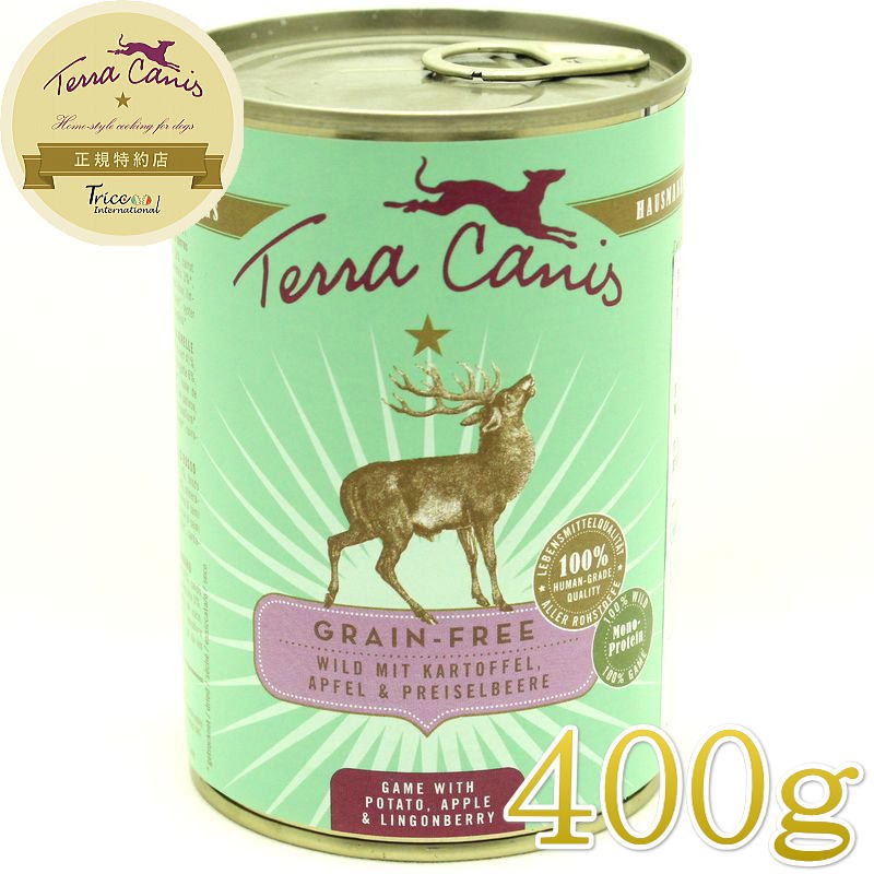 樂天商城 - 最短賞味2028.8・テラカニス 犬 グレインフリー 鹿肉 400g缶 コンプリート食 ドッグフード 穀物不使用TerraCanis正規品tc21063