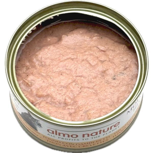 最短賞味2027.6・アルモネイチャー 猫 HFCムース マグロとエビ 70g缶alc5442h成猫用一般食キャットフードalmo nature正規品