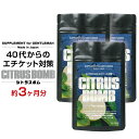 SUPPLEMENT for GENTLEMAN40代からのエチケット対策 シトラスボム 約3ヶ月分(約1ヶ月分×3個セット) 高濃度シャンピニオンエキス デオアタック 乳酸菌 鉄クロロフィリン 口臭 体 臭活 マスク エチケット 消臭サプリ シトラス