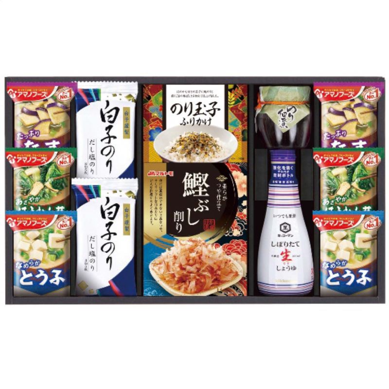 【まとめ買い5セット】創愛 キッコーマン＆アマノフーズ食卓詰合せ MSE-30S 日本製 和惣菜 内祝い 結婚内祝い 出産内祝い 景品 結婚祝い 引き出物 香典返し クーポン配布中