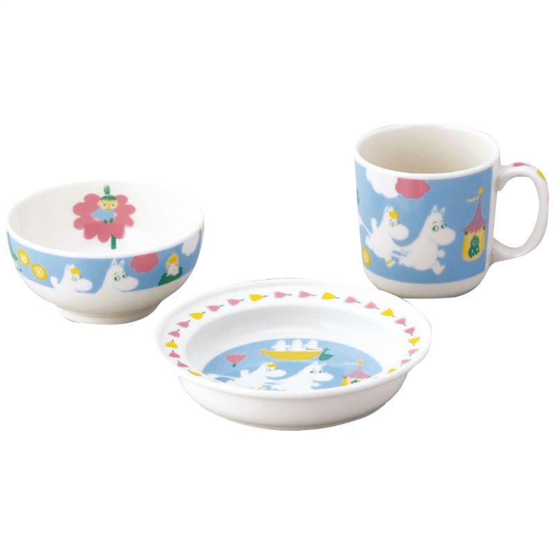 【ポイント3倍還元】山加商店 ムーミンお子様食器3ピースセット 日本製 洋陶器 内祝い 結婚内祝い 出産内祝い 景品 結婚祝い 引き出物 香典返し クーポン配布中