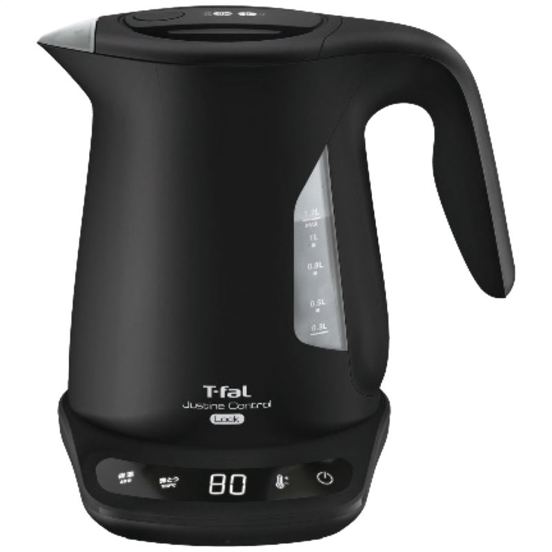【ポイント13倍還元】グループセブ ジャパン T-fal(ティファール)ジャスティンロック コントロール 電気ケトル1.2l ブラック 調理家電 内祝い 結婚内祝い 出産内祝い 景品 結婚祝い 引き出物 お返し クーポン配布中