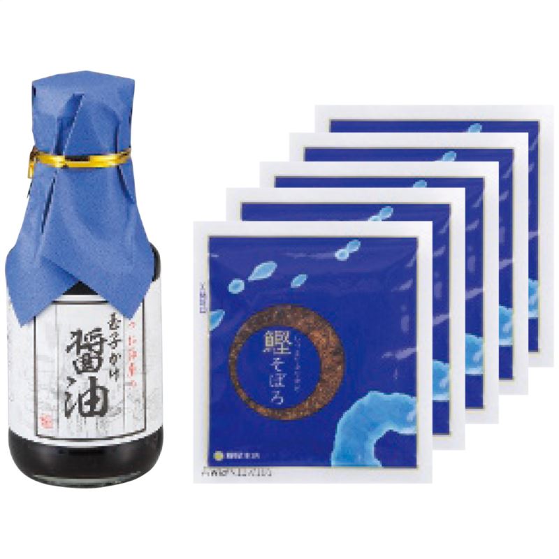 【ポイント16倍還元】柳屋本店 玉子かけ醤油と鰹そぼろセット TKM-10 日本製 醤油・調味料 内祝い 結婚内祝い 出産内祝い 景品 結婚祝い 引き出物 お返し クーポン配布中