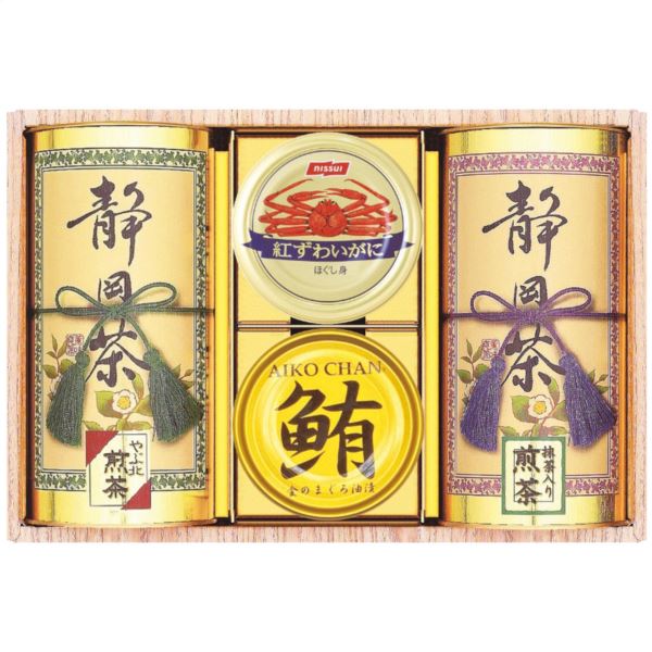 10%OFF 割引き+ポイントセール商品 ギフト対応不可 和彩撰 静岡茶・かに缶・ツナ缶詰合せ CKT-50W 記念品 イベント パーティ プレゼント 景品 粗品 賞品 ノベルティ お茶ギフト