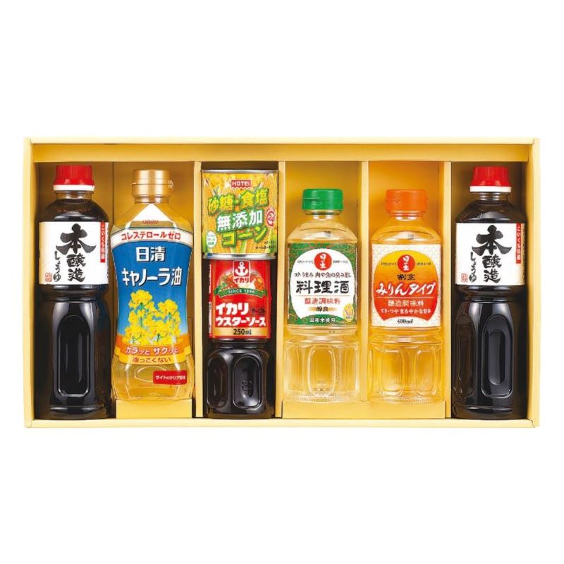 【ポイント7倍還元】丸康 コーンで健康調味料セット COK-40 日本製 醤油・調味料 内祝い 結婚内祝い 出産内祝い 景品 結婚祝い 引き出物 お返し クーポン配布中