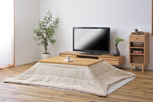 薄掛こたつ布団 長方形/WH メーカー直送 家具 おしゃれ インテリア 人気 おすすめ 東谷 azumaya 家具ナコレ 炬燵 コタツ 暖かい ぽかぽか 温かい 防寒 シープボア こたつ用品 こたつ掛け布団 コタツ布団 座椅子 120×80対応 新生活応援 [3]