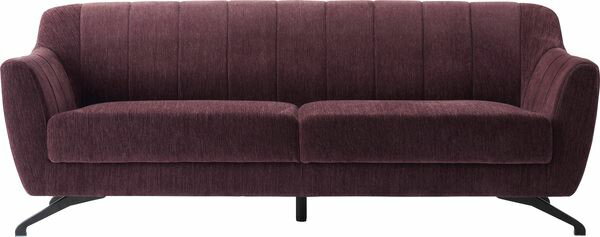 ソファ ヴェルト 3人掛 パープル (組立式) ソファー ソファー 幅182cm スチール 布地 ファブリック 脚付き モダン シンプル ナチュラル おしゃれ グレー パープル 木フレーム ポケットコイル Sバネ ウィービングベルト スチール 粉体塗装 ポリエステル 特殊大型 [2]