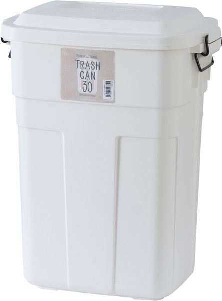 ゴミ箱 ダストボックス トラッシュカン30L ホワイト (完成品) 容量:30L ダストボックス 東谷 azumaya おしゃれ 家具 インテリア 本体・フタ:ポリプロピレン ロック:スチール ライトファニチャー