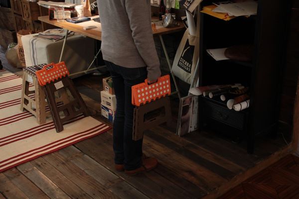 スツール クラフタースツールL オレンジ (完成品) スツール 東谷 azumaya おしゃれ 家具 インテリア ポリプロピレン ライトファニチャー [2]