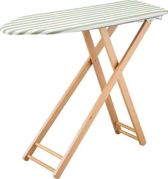 アイロン台L グリーン (完成品) 高さ調整4段階 東谷 azumaya おしゃれ 家具 インテリア 天然木 ビーチ スチール 粉体塗装 コットン ライトファニ...