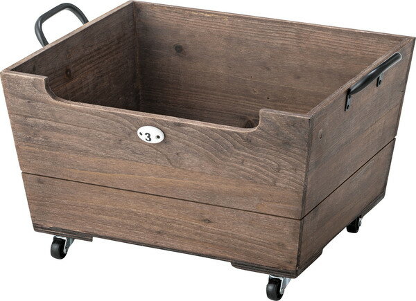 キャスター付ボックス ブラウン メーカー直送 家具 おしゃれ インテリア 人気 おすすめ 東谷 azumaya 家具ナコレ 新生活応援