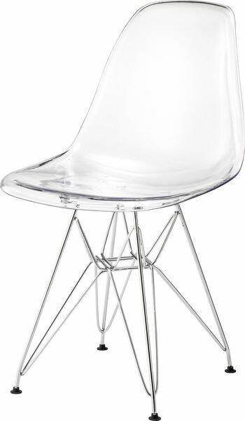 ダイニングチェア チェア クリア (組立式) ダイニングチェア 東谷 azumaya おしゃれ 家具 インテリア ポリカーボネート スチール(クロムメッキ) 一般商品