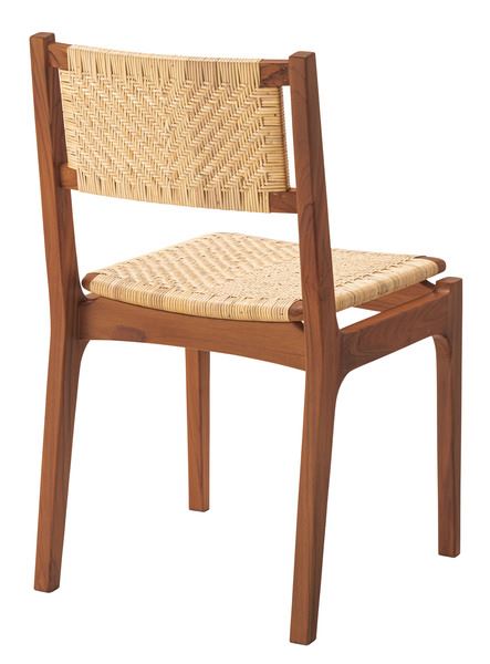 ダイニングチェア ダイニングチェア ブラウン (完成品) ダイニングチェア 東谷 azumaya おしゃれ 家具 インテリア 天然木 チーク ラタン ラッカー塗装 一般商品 [2]