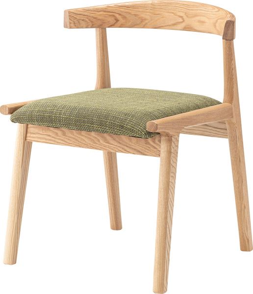 ダイニングチェア ヘンリー ダイニングチェア グリーン (完成品) ダイニングチェア 東谷 azumaya おしゃれ 家具 インテリア 天然木 アッシュ ウレタン塗装 ポリエステル コットン 一般商品