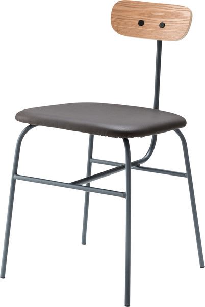 ダイニングチェア チェア グレー (完成品) ダイニングチェア 東谷 azumaya おしゃれ 家具 インテリア スチール 粉体塗装 積層合板 ラッカー塗装 ソフトレザー 一般商品