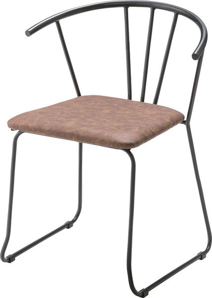 ▼商品名アームチェア/ブラウン▼サイズW56.5×D57×H73×SH45cm▼材質スチール(粉体塗装) ソフトレザー▼仕様完成品・【静的耐荷重】80kg▼サイズ・重量【梱包Aサイズ】W58×D58×H82cm・【梱包A重量】12kg・【商...