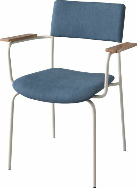 ダイニングチェア アームチェア インディゴ (完成品) ダイニングチェア 東谷 azumaya おしゃれ 家具 インテリア スチール 粉体塗装 天然木 オーク ポリエステル 一般商品