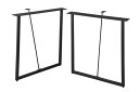 ダイニングテーブル 脚(2脚組) ブラック (組立式) アジャスター付 天板セット用のボルト付 パーツ 部品 ダイニングテーブル 東谷 azumaya おしゃれ...