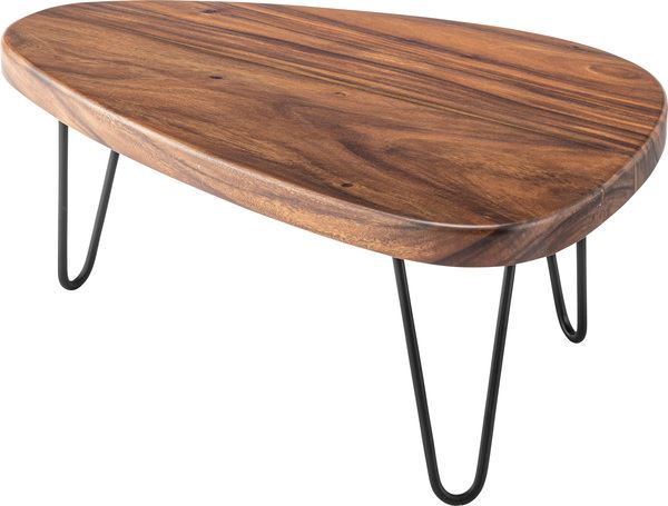 テーブル センターテーブル ブラウン (組立式) テーブル 東谷 azumaya おしゃれ 家具 インテリア 天然木 チーク ラッカー塗装 スチール 粉体塗装 ...