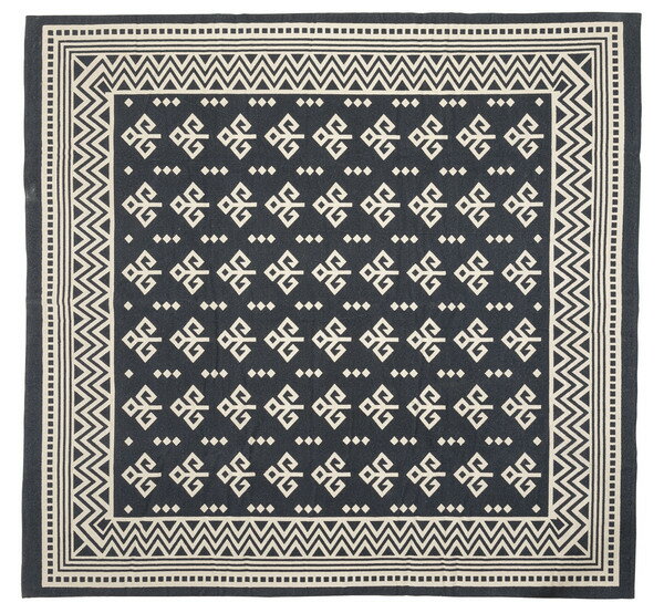 ラグ＆マット ラグ ネイビー (完成品) 裏面:スベリ止め加工 ラグ＆マット 東谷 azumaya おしゃれ 家具 インテリア コットン ライトファニチャー