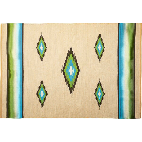 ラグ＆マット ラグ グリーン (完成品) 裏面:スベリ止め加工 ラグ＆マット 東谷 azumaya おしゃれ 家具 インテリア コットン ライトファニチャー