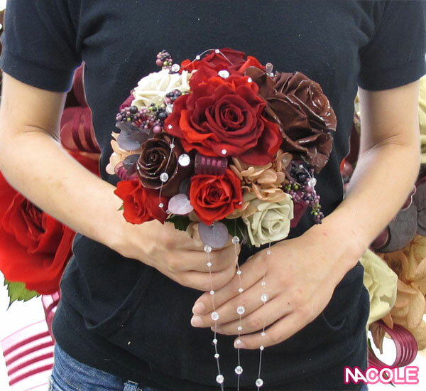 プリザーブドフラワー ブーケ & ブートニアP6 花 ブライダルブーケ 内祝い 結婚内祝い 出産内祝い 新築祝い 引き出物 ギフト お返し 新生活応援フェア 3...