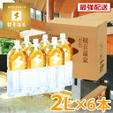 あす楽対応 観音温泉水 ペットボトル 2リットル × 6本入り ミネラルウォーター 2L 1ケース  ...