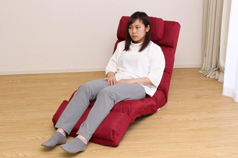 ふかふかリクライニング座椅子2 レッド 人気 おすすめ メーカー直送 谷村実業 便利 景品 プレゼント イベント 賞品 クーポン配布中