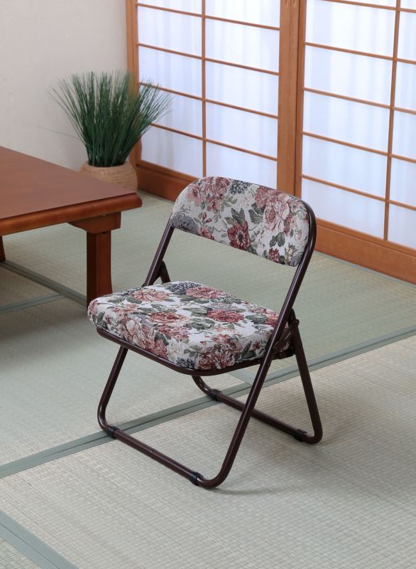 NEW折畳める座敷チェア 4脚組 ゴブラン 人気 おすすめ メーカー直送 谷村実業 便利 景品 プレゼント イベント 賞品 クーポン配布中