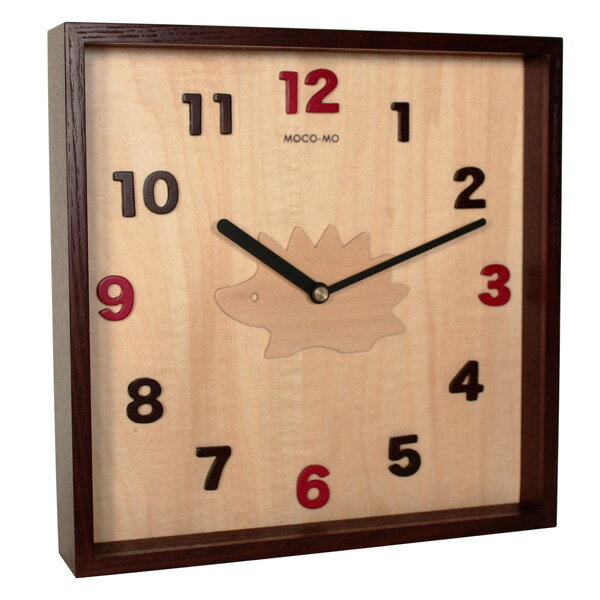 モコモ 壁掛け時計 ハリネズミ 内祝い 結婚内祝い 出産内祝い 結婚祝い 引き出物 景品 新築祝い  ...
