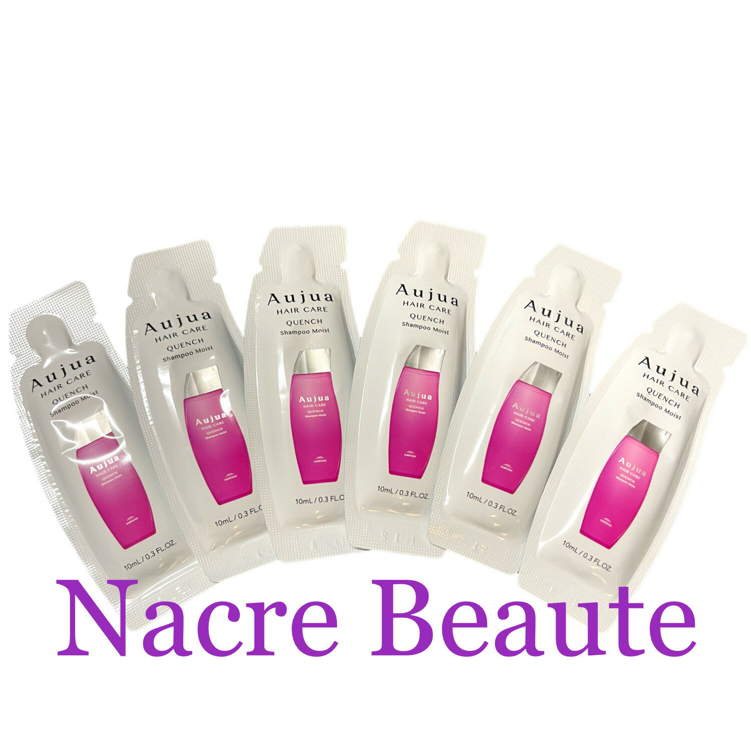 【期間限定!対象商品P2～5倍】ミルボン オージュア クエンチモイスト シャンプー ミニパウチ 10ml×6個 QUENCH税込3,980円以上お買い上げで送料無料!■【お買い物マラソン1/9 20:00～1/16 1:59】のサムネイル