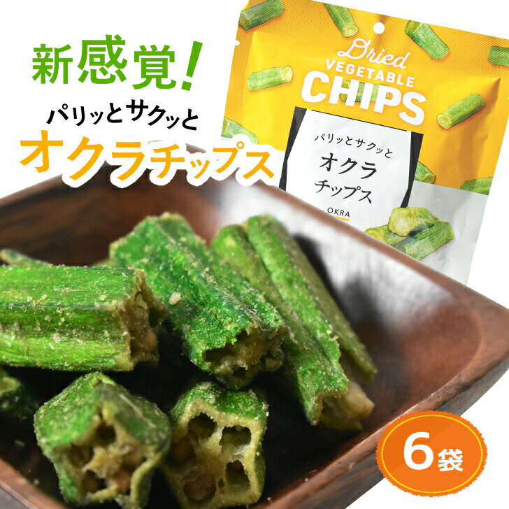 ＼最大15％オフ Happy day 5/19／ 【送料無料】 オクラチップス 6袋 168g 野菜 スナック 揚げ菓子 おくら 真空フライ製法 買い回り 買回り 野菜チップス 【 防災 備蓄 非常食 】 「野菜スナック」