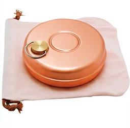 純銅製 ミニ湯たんぽ 収納袋付 S-9397