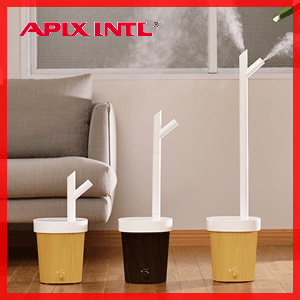 ■数量限定■アピックス　超音波式アロマ加湿器　AHD-080　Ultrasonic aroma humidifier　APIX　AHD080　AHD-080-BR　ダークブラウン　AHD-080-YL　 ナチュラルイエロー超音波式加湿器