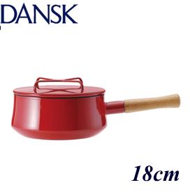 在庫限り　DANSK ダンスク コベンスタイル　片手鍋 18cm チリレッド 834298 ホーローウェア デンマーク 母の日 プレゼント ギフト 贈り物 喜ばれる