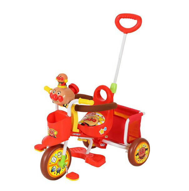 納期未定　わくわくアンパンマンごうピースIIレッド0216（おでかけ三輪車）エムアンドエム 幼児用自転車 子供用　三輪車