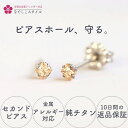 ピアス セカンドピアス チタン 純チタン 純チタンピアス 金属アレルギー対応 金属アレルギー対応ピアス つけっぱなし つけっぱなしピアス スワロフスキー 一粒ピ...