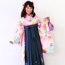 【レンタル】【7泊8日】卒業式 袴 レンタル 小学生 「ブリリアントピース ジュニア卒業式袴レンタルセット」オリジナル BP〔消費税込み〕